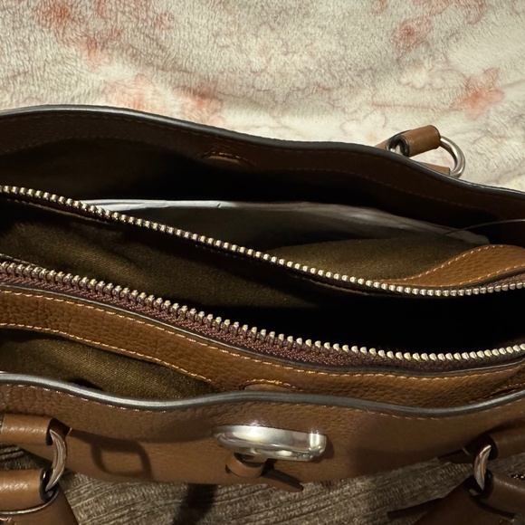 NWT Coach Remi Satchel Saddle Brown - Picture 8 of 9